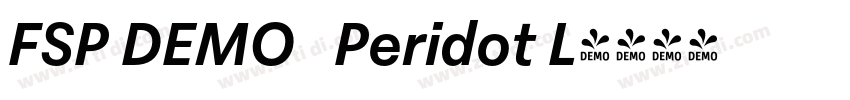 FSP DEMO   Peridot L字体转换